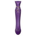 ZALO Queen Set Twilight Purple - Model z funkcją pulsacji i podgrzewania
