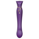 ZALO Queen Set Twilight Purple - Model z funkcją pulsacji i podgrzewania