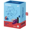 Satisfyer Double Fun Violet - Model dla Par, Sterowanie Aplikacją, Wodoodporny