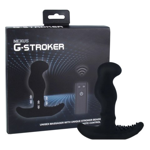 Nexus G-Stroker Black - masażer z funkcją ruchomych kulek, czarny Nexus G-Stroker Black - masażer z funkcją ruchomych kulek, czarny