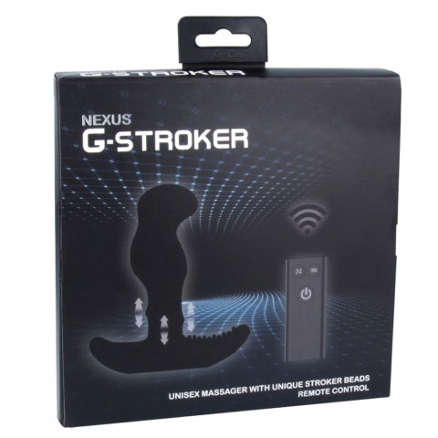 Nexus G-Stroker Black - masażer z funkcją ruchomych kulek, czarny Nexus G-Stroker Black - masażer z funkcją ruchomych kulek, czarny
