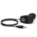 B-Vibe Rimming Petite Black - Plug z funkcją rotacji i pilotem