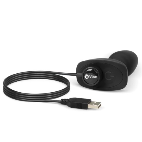 B-Vibe Rimming Petite Black - Plug z funkcją rotacji i pilotem B-Vibe Rimming Petite Black - Plug z funkcją rotacji i pilotem