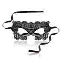 Rianne S Soiree Mask V Zouzou maska wenecka aksamitna czarna