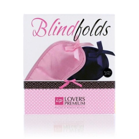 LoversPremium Blindfolds - Zestaw 2 Opasek na Oczy Rożowa i Niebieska LoversPremium Blindfolds - Zestaw 2 Opasek na Oczy Rożowa i Niebieska