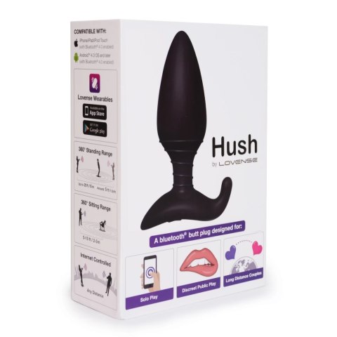 Lovense Hush 44,5 mm - model zdalnie sterowany, silikon medyczny Lovense Hush 44,5 mm - model zdalnie sterowany, silikon medyczny