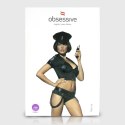 Obsessive Police Set Costume S/M - Komplet Policjantki Winylowy