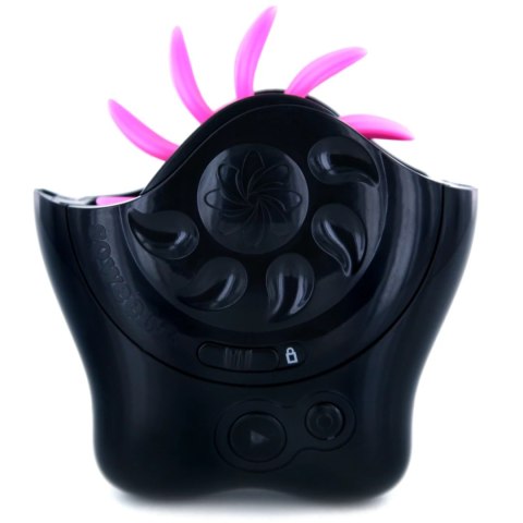 Lovehoney Sqweel 2 Black - system rotacyjny z 10 silikonowymi płatkami Lovehoney Sqweel 2 Black - system rotacyjny z 10 silikonowymi płatkami