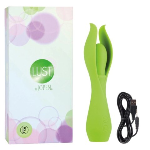 Jopen Lust L5 Green - wielofunkcyjny masażer silikonowy, USB Jopen Lust L5 Green - wielofunkcyjny masażer silikonowy, USB