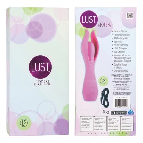 Jopen Lust L5 Pink - wielofunkcyjny masażer silikonowy, wodoodporny Jopen Lust L5 Pink - wielofunkcyjny masażer silikonowy, wodoodporny