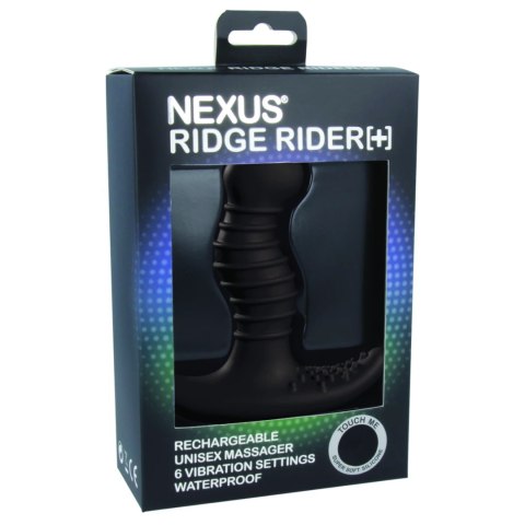 Nexus Ridge Rider+ Black - Masażer punktu prostaty, 6 trybow, silikon Nexus Ridge Rider+ Black - Masażer punktu prostaty, 6 trybow, silikon