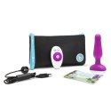 B-Vibe Novice Plug Fuchsia - Bezprzewodowy model silikonowy, 10 cm