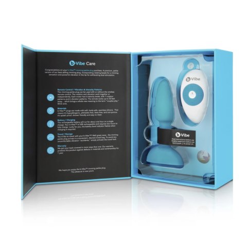 B-Vibe Rimming Petite Teal - kompaktowa maszyna intymna, sterowanie pilotem B-Vibe Rimming Petite Teal - kompaktowa maszyna intymna, sterowanie pilotem