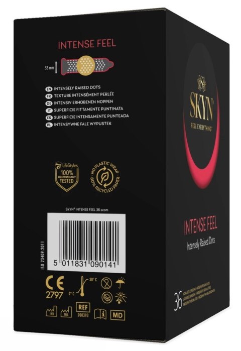 SKYN Intense Feel Prezerwatywy nielateksowe cienkie powłoka silikon 36 szt. SKYN Intense Feel Prezerwatywy nielateksowe cienkie powłoka silikon 36 szt.