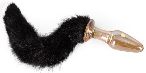 KOREK ANALNY GLASS PLUG WITH TAIL KOREK ANALNY GLASS PLUG WITH TAIL