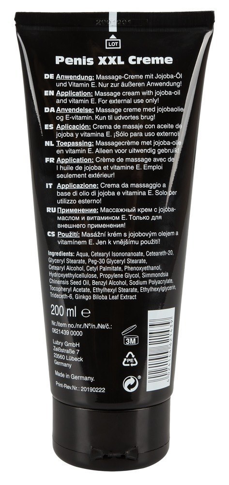 ŻEL PENIS ENLARGMENT CREAM 200 ML ŻEL PENIS ENLARGMENT CREAM 200 ML
