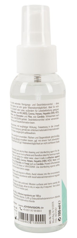 ŚRODEK DO CZYSZCZENIA CLEAN'N'SAFE 100 ML ŚRODEK DO CZYSZCZENIA CLEAN'N'SAFE 100 ML