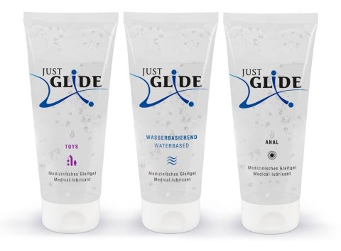 ŻEL SMAKOWY JUST GLIDE 3X200ML ŻEL SMAKOWY JUST GLIDE 3X200ML