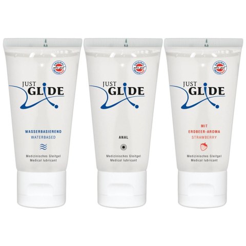 ŻEL SMAKOWY JUST GLIDE 3X200ML ŻEL SMAKOWY JUST GLIDE 3X200ML