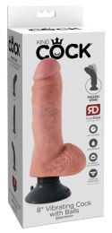 DILDO 8 VIBRATING COCK WITH BALLS DILDO 8 VIBRATING COCK WITH BALLS
