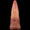DILDO 10'' DUAL LAYERED PLATINUM SILICONE TONGUE