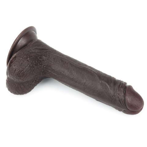 DILDO 7'' SLIDING SKIN DUAL LAYER DONG - BLACK