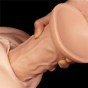 DILDO 9.5'' REALISTIC CURVED DILDO