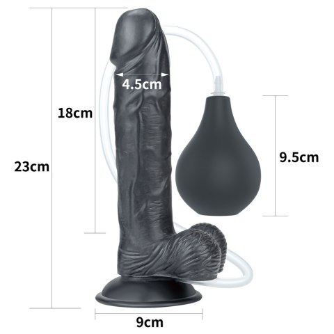 DILDO 9'' SQUIRT EXTREME DILDO - BLACK DILDO 9'' SQUIRT EXTREME DILDO - BLACK