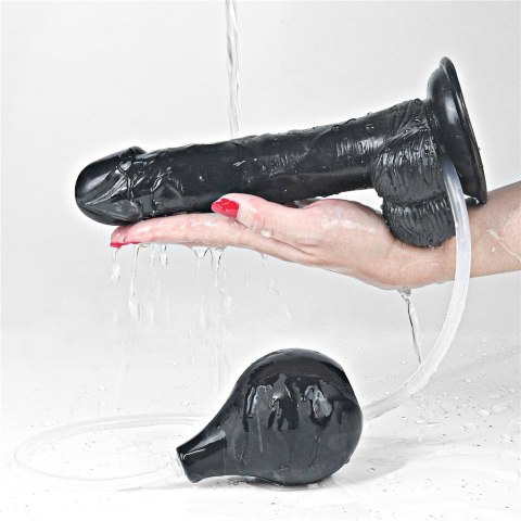 DILDO 9'' SQUIRT EXTREME DILDO - BLACK DILDO 9'' SQUIRT EXTREME DILDO - BLACK