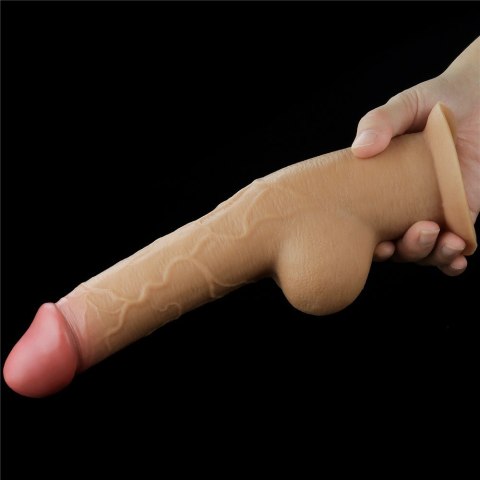 DONG 9.5'' DUAL LAYERED HANDLE COCK DONG 9.5'' DUAL LAYERED HANDLE COCK