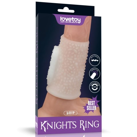 PIERŚCIEŃ NAKŁADKA VIBRATING DRIP KNIGHTS RING (WHITE) PIERŚCIEŃ NAKŁADKA VIBRATING DRIP KNIGHTS RING (WHITE)