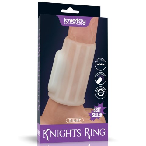 PIERŚCIEŃ NAKŁADKA VIBRATING RIDGE KNIGHTS RING (WHITE) PIERŚCIEŃ NAKŁADKA VIBRATING RIDGE KNIGHTS RING (WHITE)