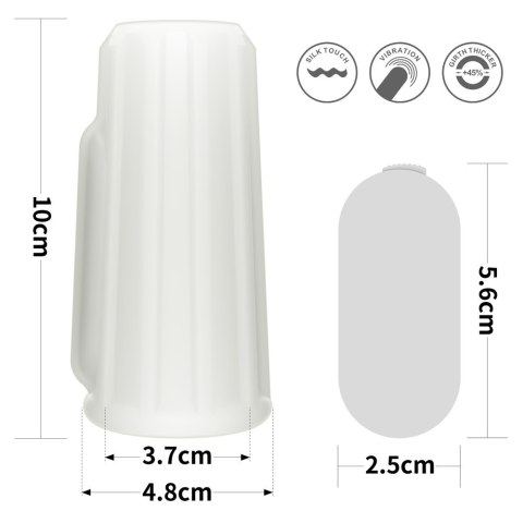 PIERŚCIEŃ NAKŁADKA VIBRATING RIDGE KNIGHTS RING (WHITE) PIERŚCIEŃ NAKŁADKA VIBRATING RIDGE KNIGHTS RING (WHITE)