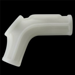 PIERŚCIEŃ NAKŁADKA VIBRATING RIDGE KNIGHTS RING WITH SCROTUM SLEEVE (WHITE)