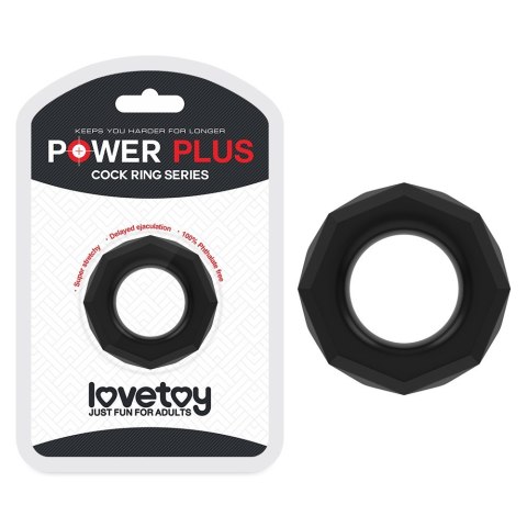 PIERŚCIEŃ POWER PLUS COCKRING CZARNY PIERŚCIEŃ POWER PLUS COCKRING CZARNY