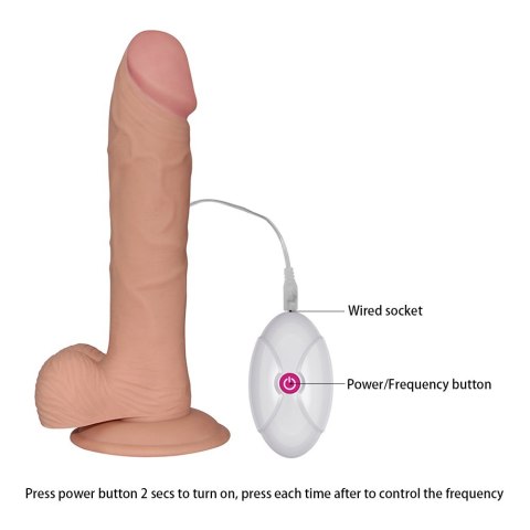 WIBRATOR 9" THE ULTRA SOFT DUDE VIBRATING WIBRATOR 9" THE ULTRA SOFT DUDE VIBRATING