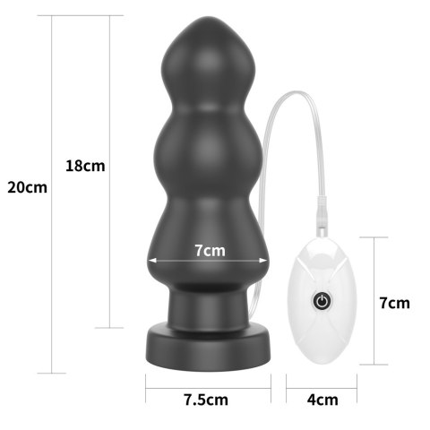 WIBRATOR ANALNY 7.8" KING SIZED VIBRATING ANAL RIGGER WIBRATOR ANALNY 7.8" KING SIZED VIBRATING ANAL RIGGER
