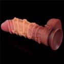 10.5'' DUAL LAYERED PLATINUM SILICONE COCK WI 10.5'' DUAL LAYERED PLATINUM SILICONE COCK WI