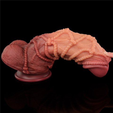 10.5'' DUAL LAYERED PLATINUM SILICONE COCK WI 10.5'' DUAL LAYERED PLATINUM SILICONE COCK WI