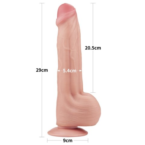 11.5'' KING SIZED SLIDING SKIN DUAL LAYER DONG 11.5'' KING SIZED SLIDING SKIN DUAL LAYER DONG