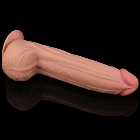 12'' KING SIZED SLIDING SKIN DUAL LAYER DONG 12'' KING SIZED SLIDING SKIN DUAL LAYER DONG