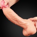 DILDO 10" DUAL LAYER PLATINUM SILICONE COCK