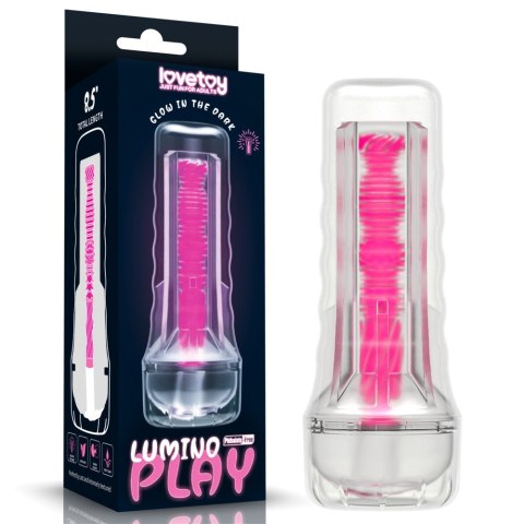 MASTURBATOR 8.5'' LUMINO PLAY MASTURBATOR - PINK GLOW MASTURBATOR 8.5'' LUMINO PLAY MASTURBATOR - PINK GLOW