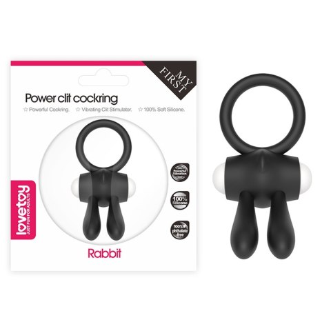 PIERŚCIEŃ POWER CLIT SILICONE COCKRING CZARNY PIERŚCIEŃ POWER CLIT SILICONE COCKRING CZARNY