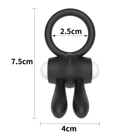 PIERŚCIEŃ POWER CLIT SILICONE COCKRING CZARNY PIERŚCIEŃ POWER CLIT SILICONE COCKRING CZARNY