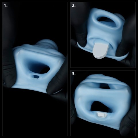 PIERŚCIEŃ VIBRATING WAVE KNIGHTS RING WITH SCROTUM SLEEVE PIERŚCIEŃ VIBRATING WAVE KNIGHTS RING WITH SCROTUM SLEEVE