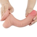 DILDO 7.5'' SLIDING SKIN DUAL LAYER DONG FLESH DILDO 7.5'' SLIDING SKIN DUAL LAYER DONG FLESH