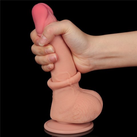 DILDO 7.5'' SLIDING SKIN DUAL LAYER DONG FLESH DILDO 7.5'' SLIDING SKIN DUAL LAYER DONG FLESH