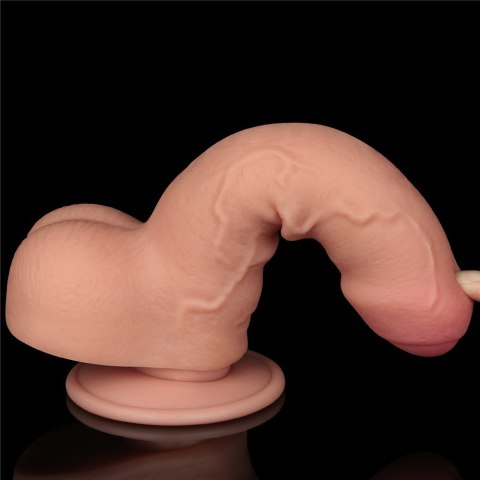 DILDO 7'' SLIDING SKIN DUAL LAYER DONG FLESH DILDO 7'' SLIDING SKIN DUAL LAYER DONG FLESH
