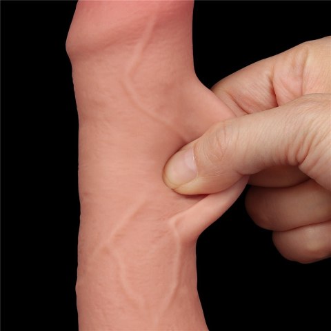 DILDO 7'' SLIDING SKIN DUAL LAYER DONG FLESH DILDO 7'' SLIDING SKIN DUAL LAYER DONG FLESH